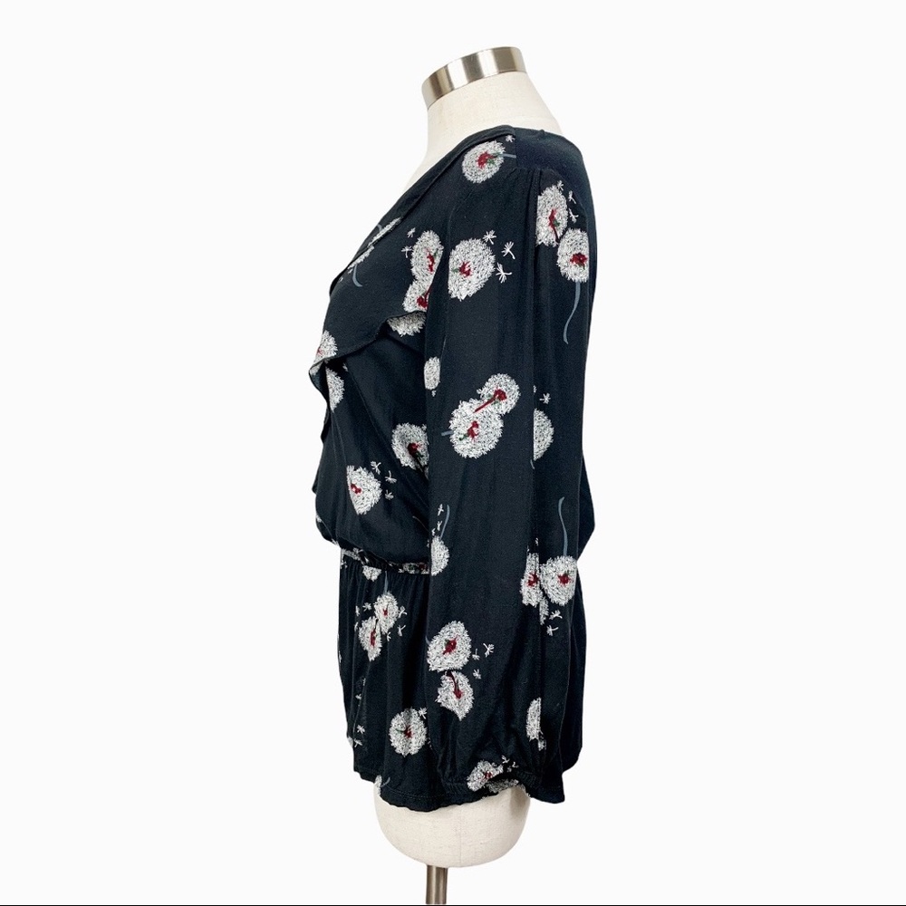 Anthropologie Deletta Wished Bloom Dandelion Top Medium - Picture 5 of 10